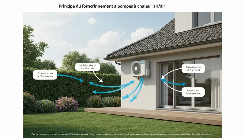 Principe du fonctionnement des pompes à chaleur air/air