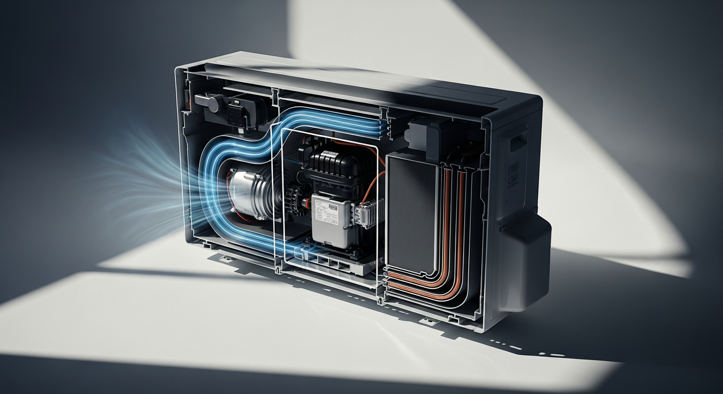 Maison individuelle équipée de Pompe à chaleur air/air air/air réversible